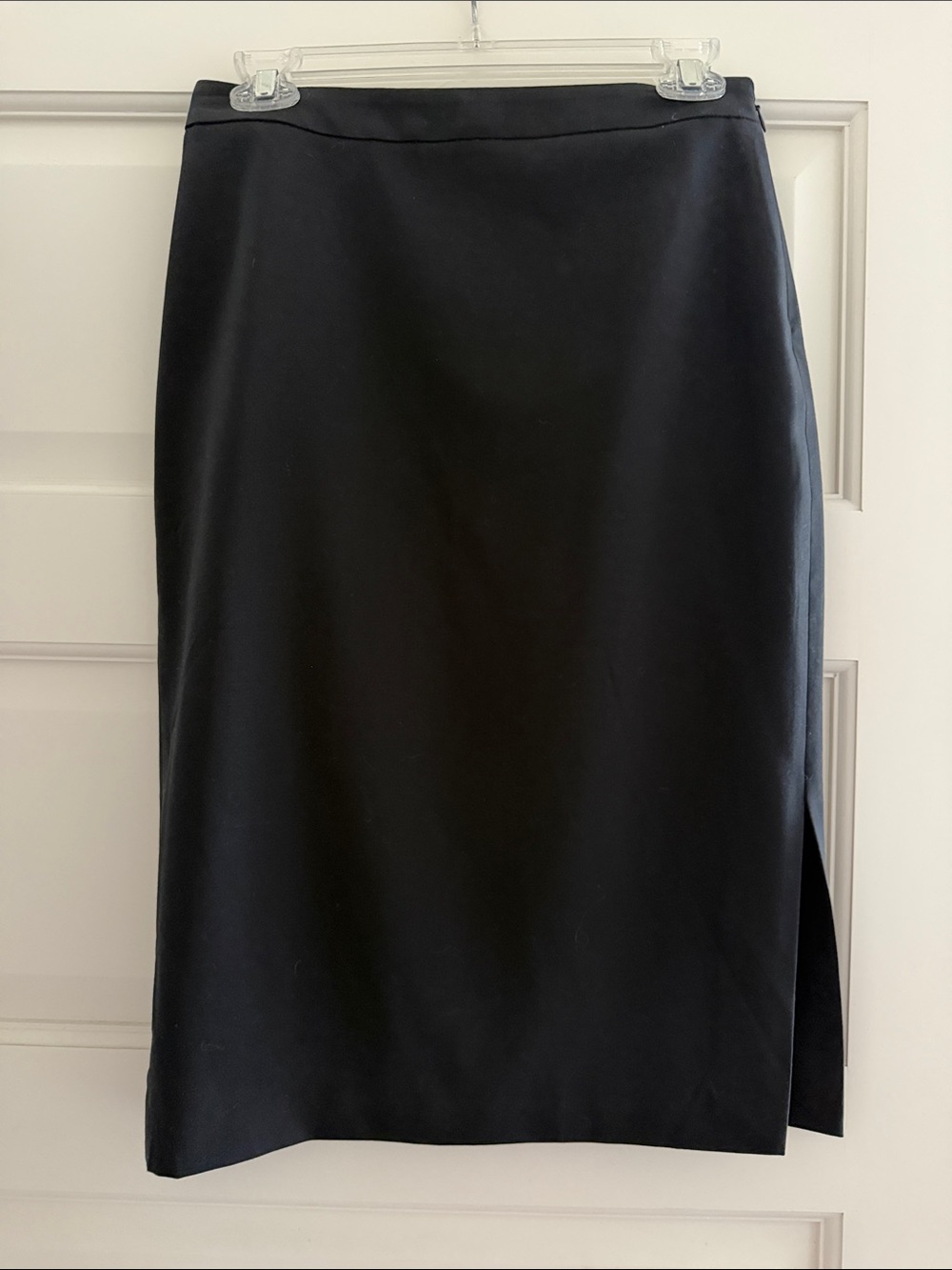 Banana Republic Black Tailored Pencil Skirt with Side Slit